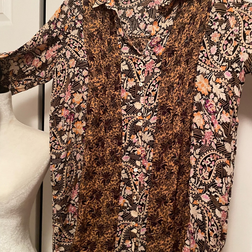 Flowy button down tunic Medium - Picture 6 of 7